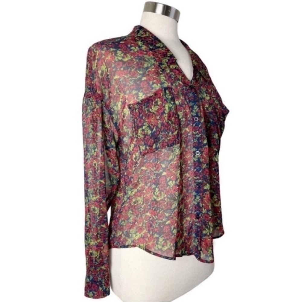 FREE PEOPLE Easy Rider Floral Button Up Blouse - Picture 3 of 9
